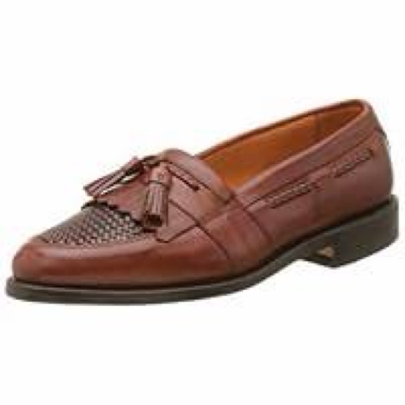 Men’s Allen Edmonds Cody Chili Leather Woven Tassel Loafers Size 10.5B main image 6